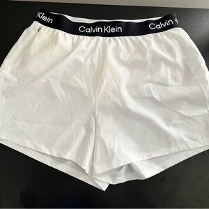 Calvin Klein Athletic Shorts White and Black Lightweight Design